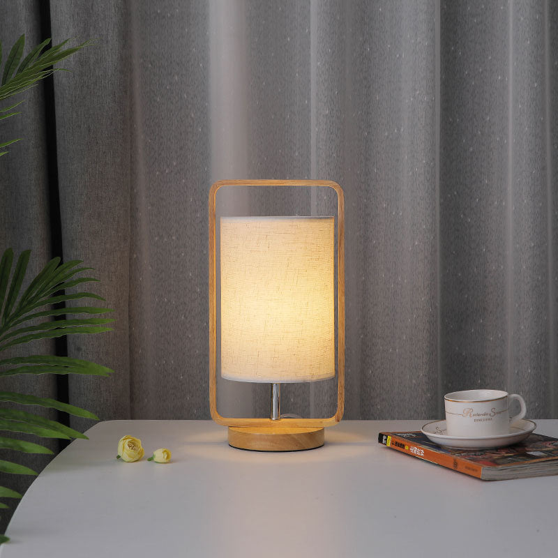LED Solid Wood Table Lamp